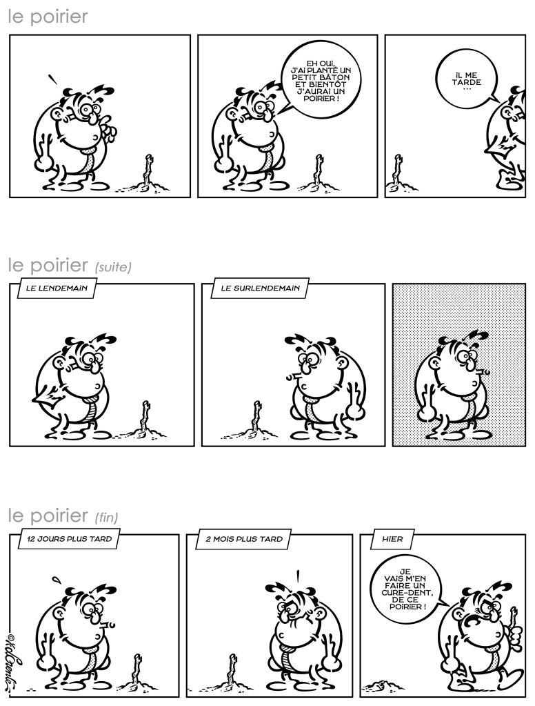 Michel raconte l'histoire de quand il a planté un poirier