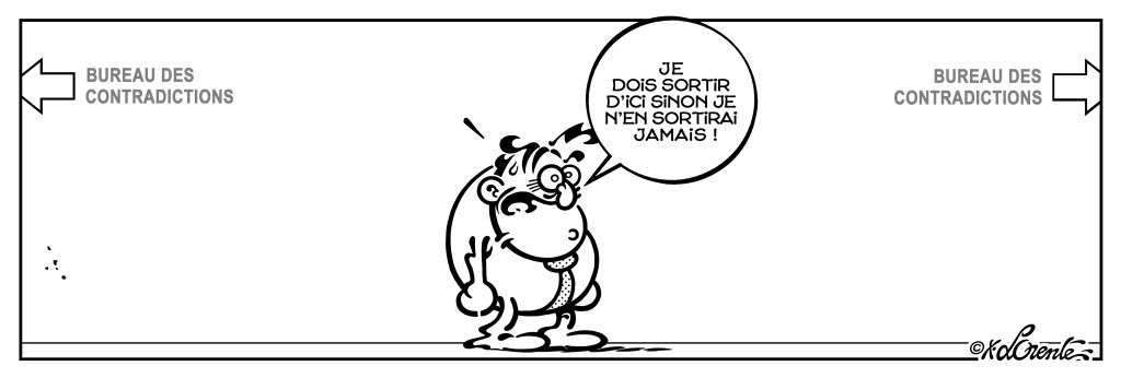 Michel Larticho-Lepoux est perdu dans les couloirs de de la vie, par Xavier Lorente-Darracq.