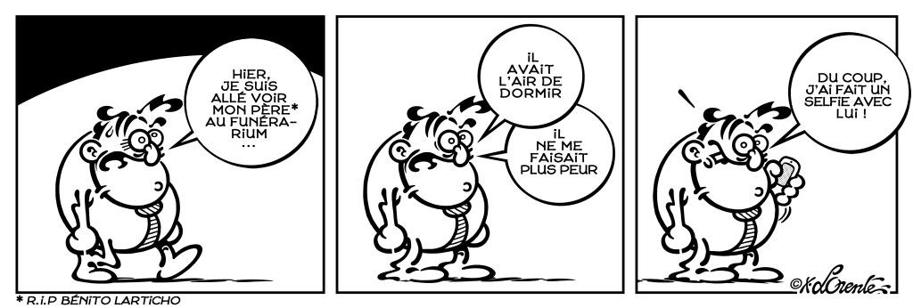 Michel Larticho-Lepoux parle du décès de son père. Par Xavier Lorente-Darracq