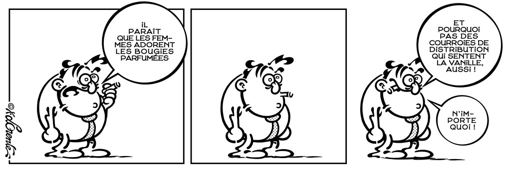 Michel Larticho-Lepoux et les bougies parfumées ; par Xavier Lorente-Darracq