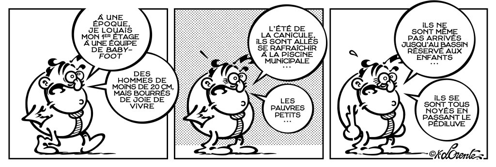 Michel Larticho-Lepoux va à la piscine - par Xavier Lorente-Darracq