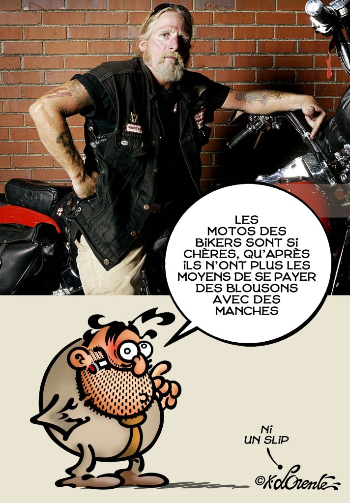 Michel Larticho-Lepoux en Harley Davidson - par Xavier Lorente-Darracq