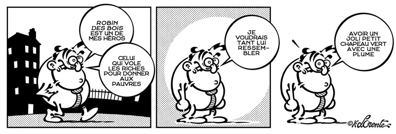 Michel Larticho-Lepoux et Robin des Bois - par Xavier Lorente-Darracq